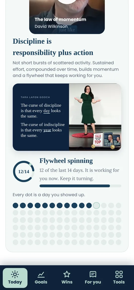 Build momentum with your flywheel